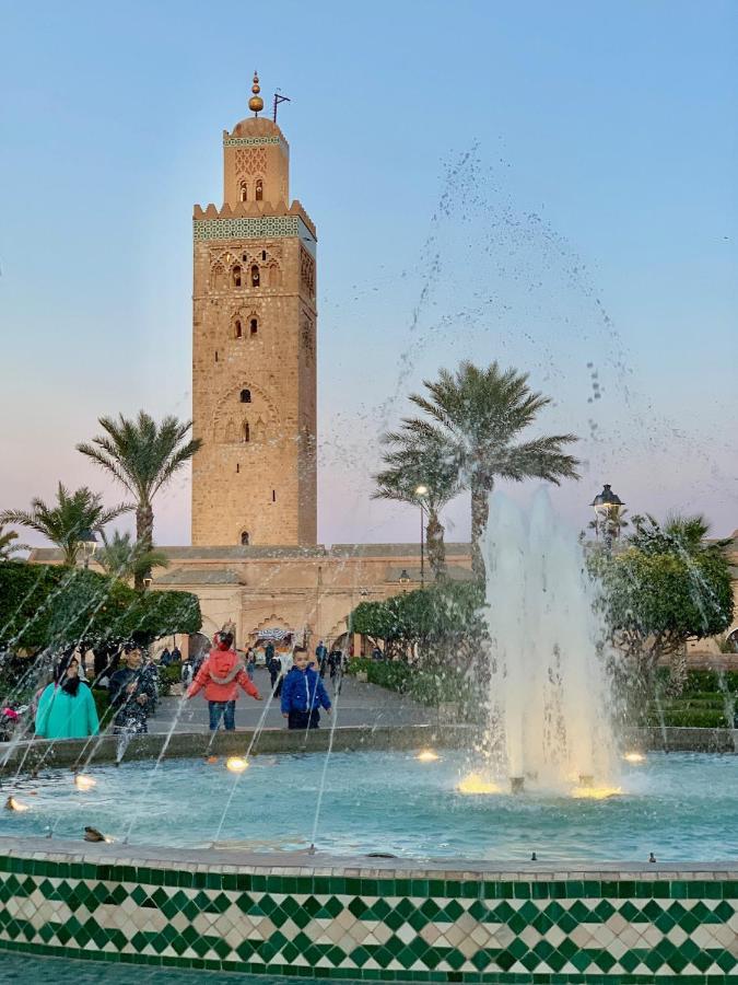 Authentic Moroccan Charm Apartment In Marrakech Terrace Marrakesh Bagian luar foto