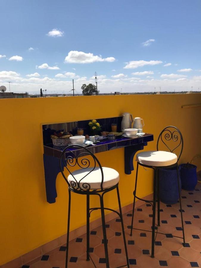 Authentic Moroccan Charm Apartment In Marrakech Terrace Marrakesh Bagian luar foto